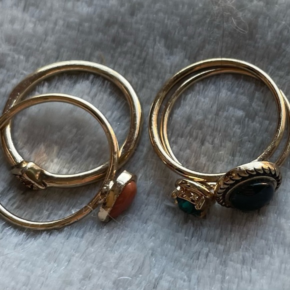 Set Of Five Stackable Rings - Picture 2 of 4